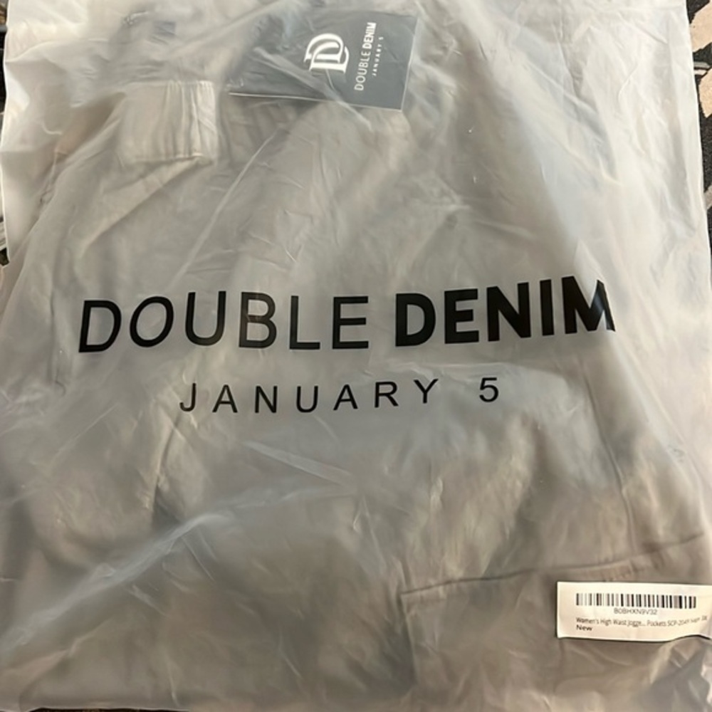 Double denim January 5 women’s high jogger new 3X sage